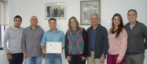 Carlos Henrique Amaral e o diretor administrativo do Demlurb, Marcel Fernandes Lima, Marcelo Detoni, delegada regional Patrícia Ribeiro, empresário Manoel Teixeira Lopes, Márcia Aquino e o vereador Rodrigo Mattos